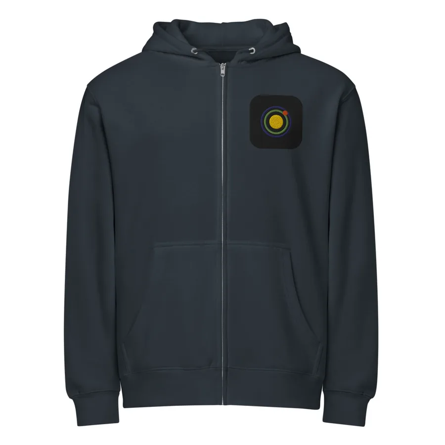 Full-zip layer with the society crest
